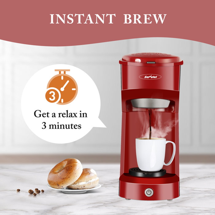 Windaze Single Serve Onebutton Coffee Maker & Reviews Wayfair
